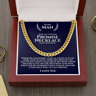 To My Man Cuban Chain Link Necklace - Love You This Much